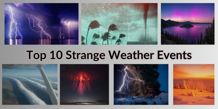 Strange Weather Events